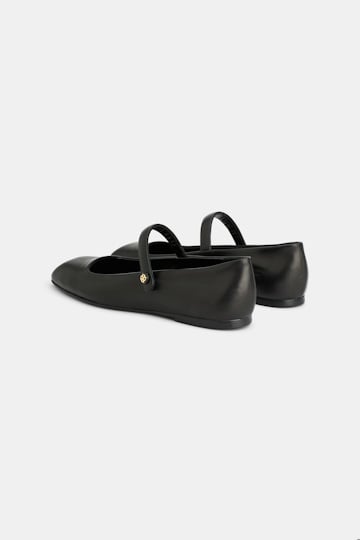Dorothee Schumacher Mary-Jane Ballerinas mit D-Rose Detail pure black
