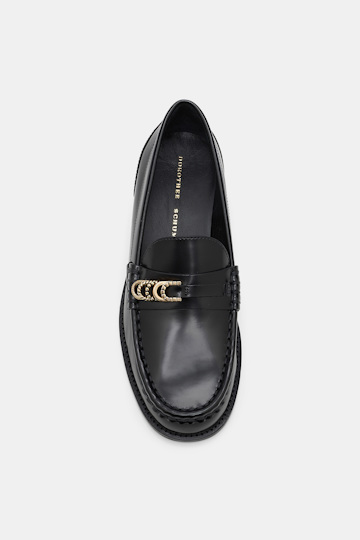 Dorothee Schumacher Loafers mit Signature D-Rings pure black
