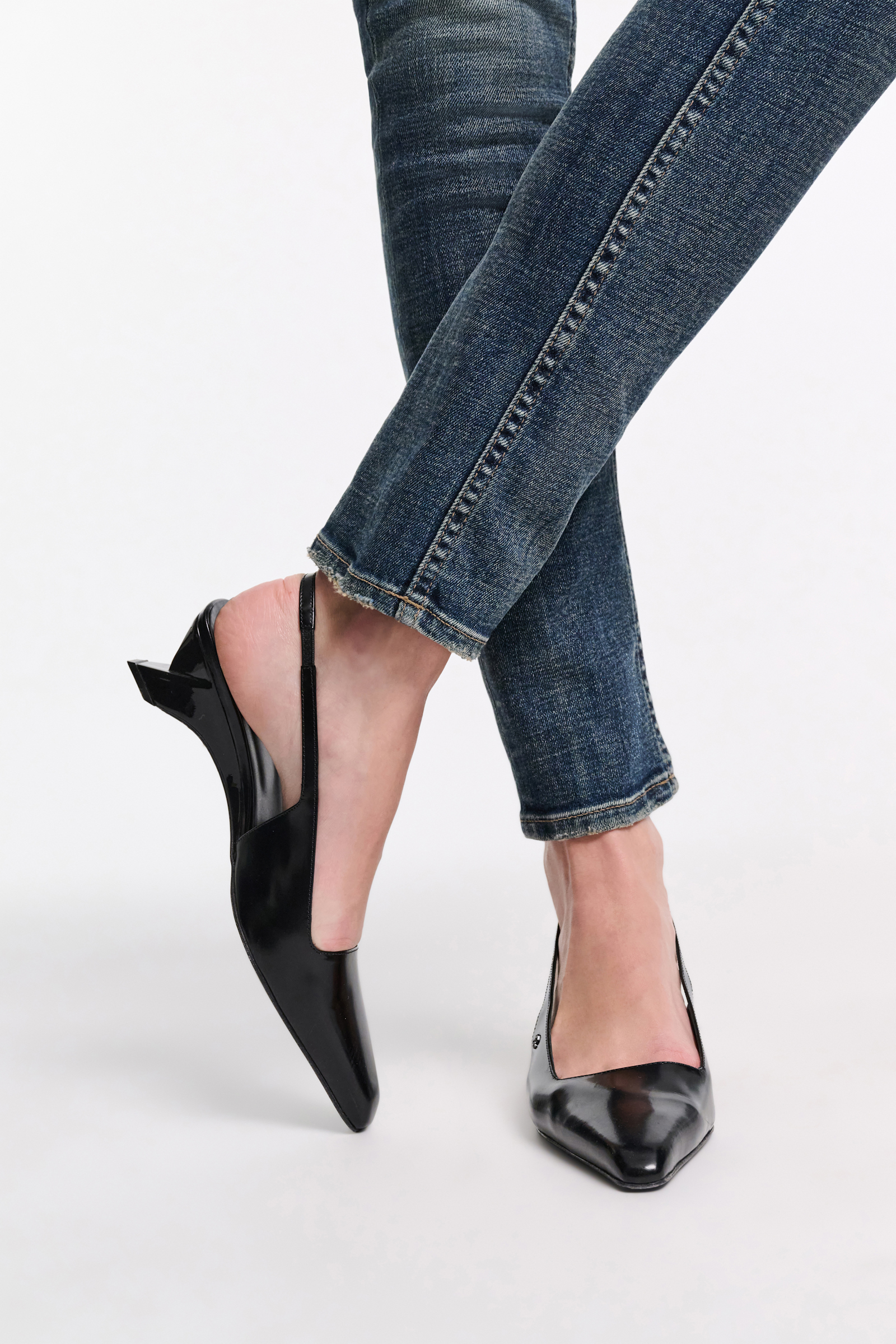 Dorothee Schumacher Slingback-Pumps mit Wedge Absatz pure black