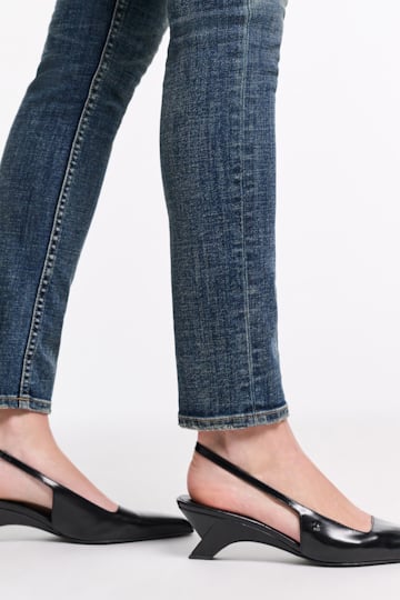 Dorothee Schumacher Slingback-Pumps mit Wedge Absatz pure black