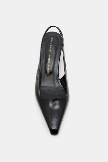 Dorothee Schumacher Slingback-Pumps mit Wedge Absatz pure black