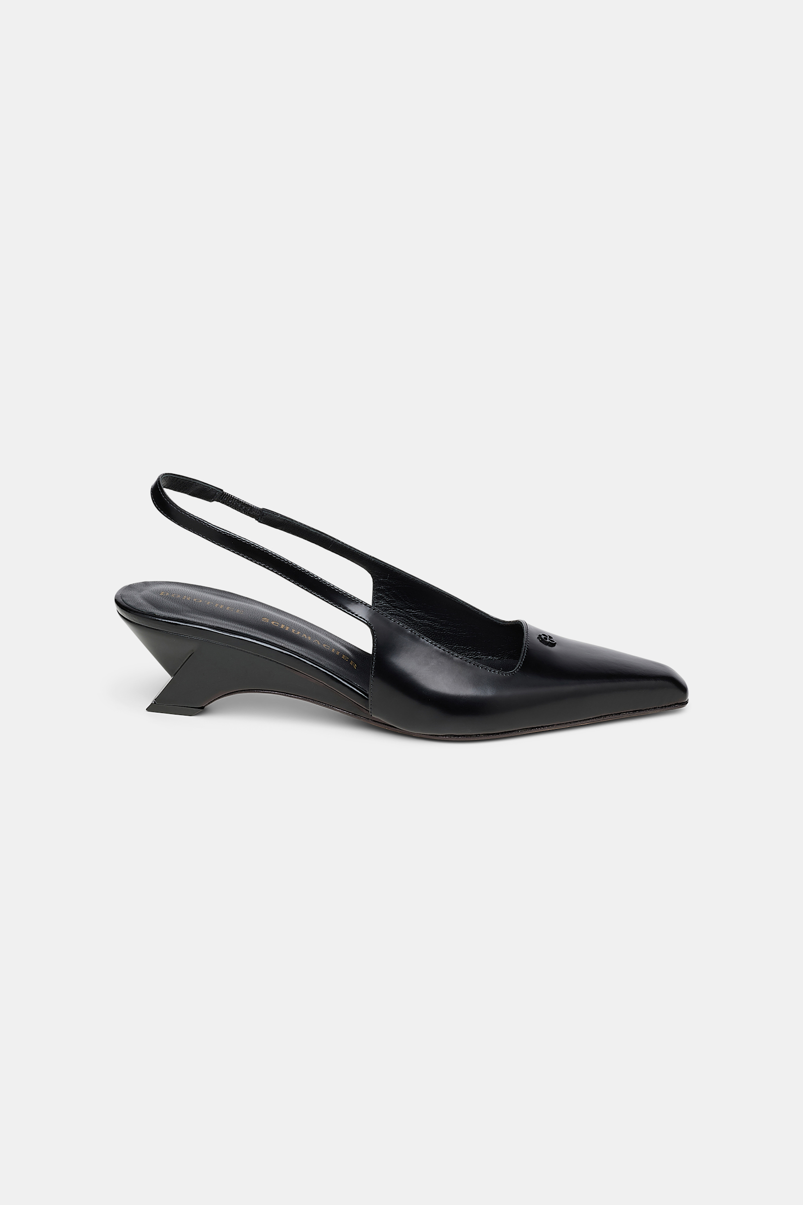 Dorothee Schumacher Slingback-Pumps mit Wedge Absatz pure black