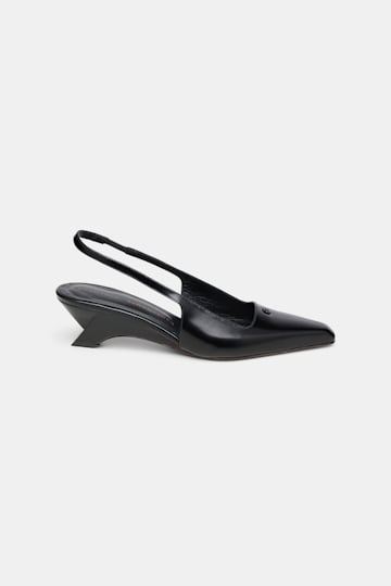 Dorothee Schumacher Slingback-Pumps mit Wedge Absatz pure black