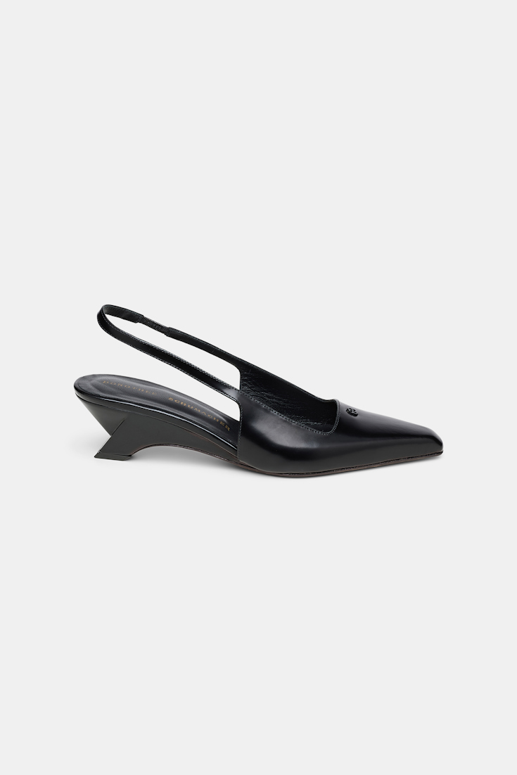 Dorothee Schumacher Slingback-Pumps mit Wedge Absatz pure black