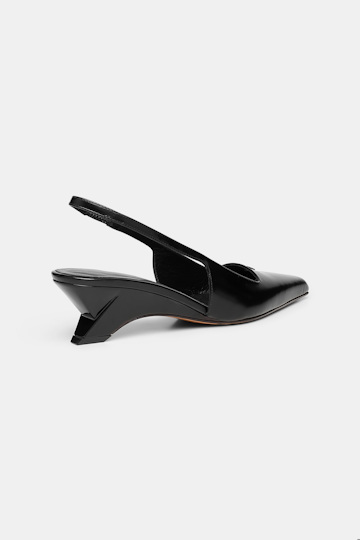 Dorothee Schumacher Slingback-Pumps mit Wedge Absatz pure black