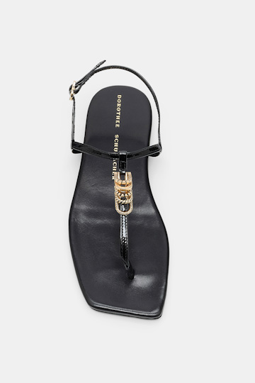 Dorothee Schumacher Sandalen mit D-Rings pure black