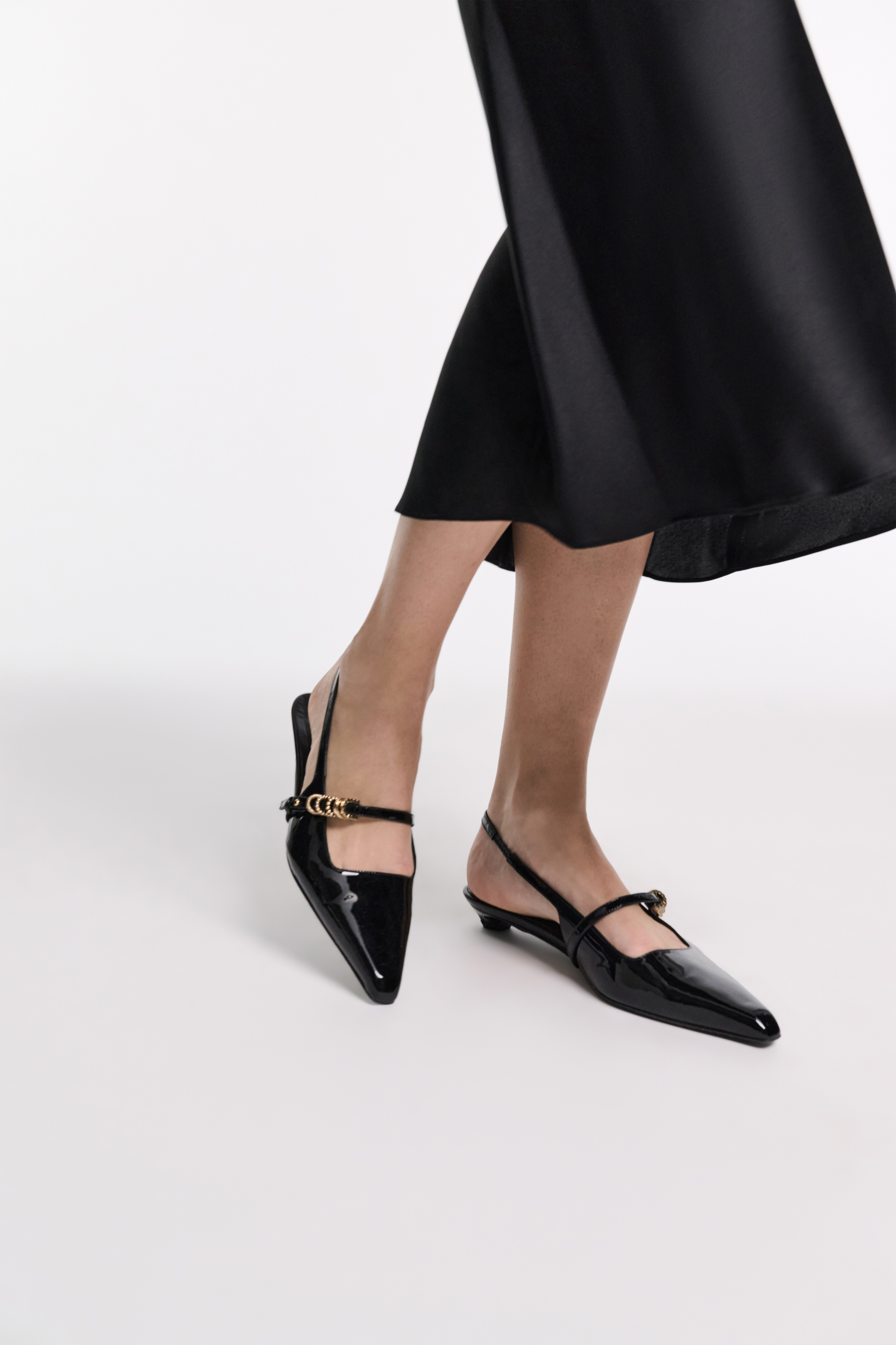 GLOSSY SHINE slingback flat | Dorothee Schumacher