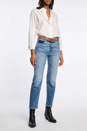 Dorothee Schumacher Soft calf leather belt with D-ring hardware tan
