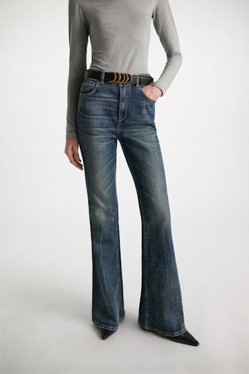 Dorothee Schumacher Soft calf leather belt with D-ring hardware black