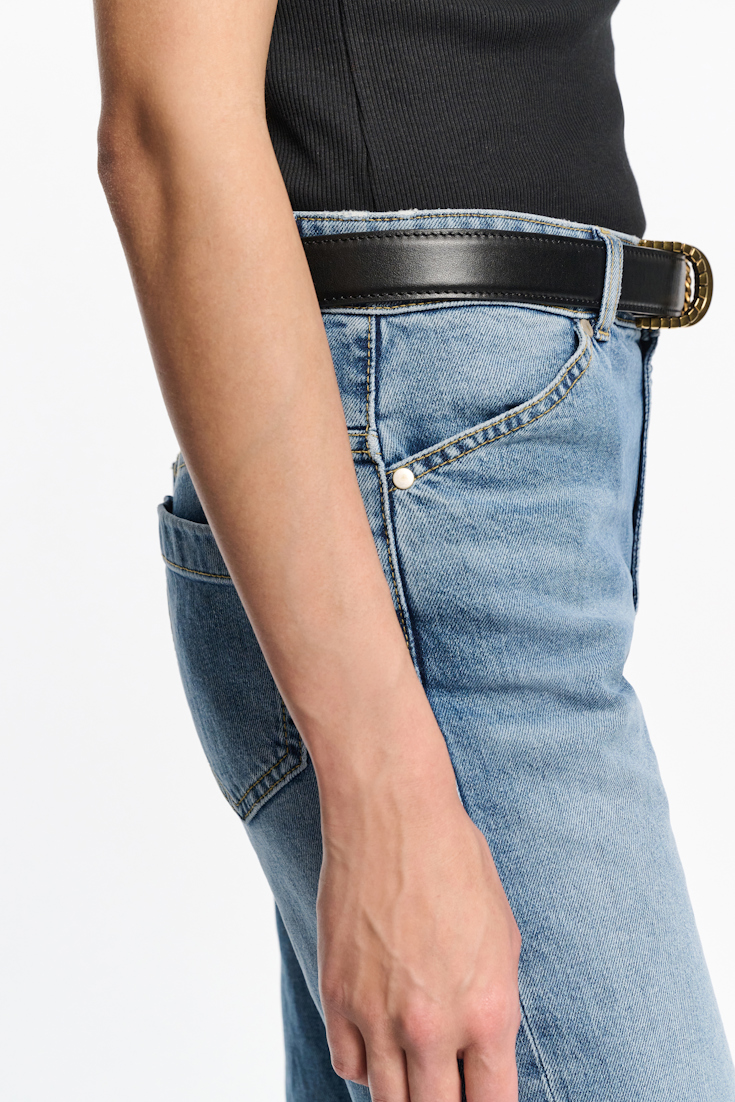 Dorothee Schumacher Gürtel aus weichem Kalbsleder mit D-Rings black