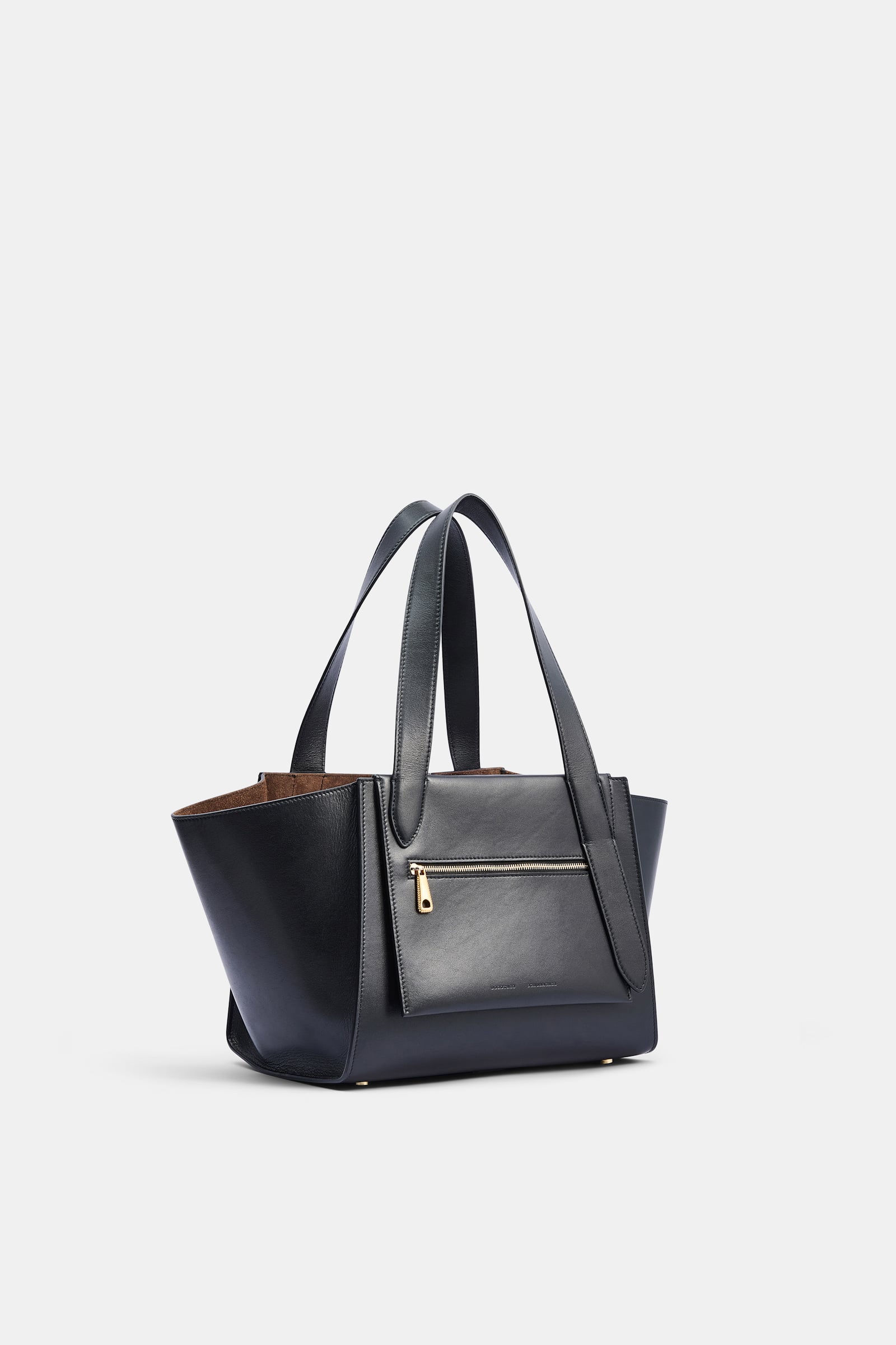 Dorothee Schumacher Horizontal tote bag in soft calf leather black