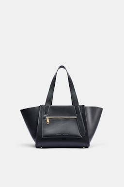 Dorothee Schumacher Horizontal tote bag in soft calf leather black