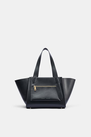 Dorothee Schumacher Horizontal tote bag in soft calf leather black