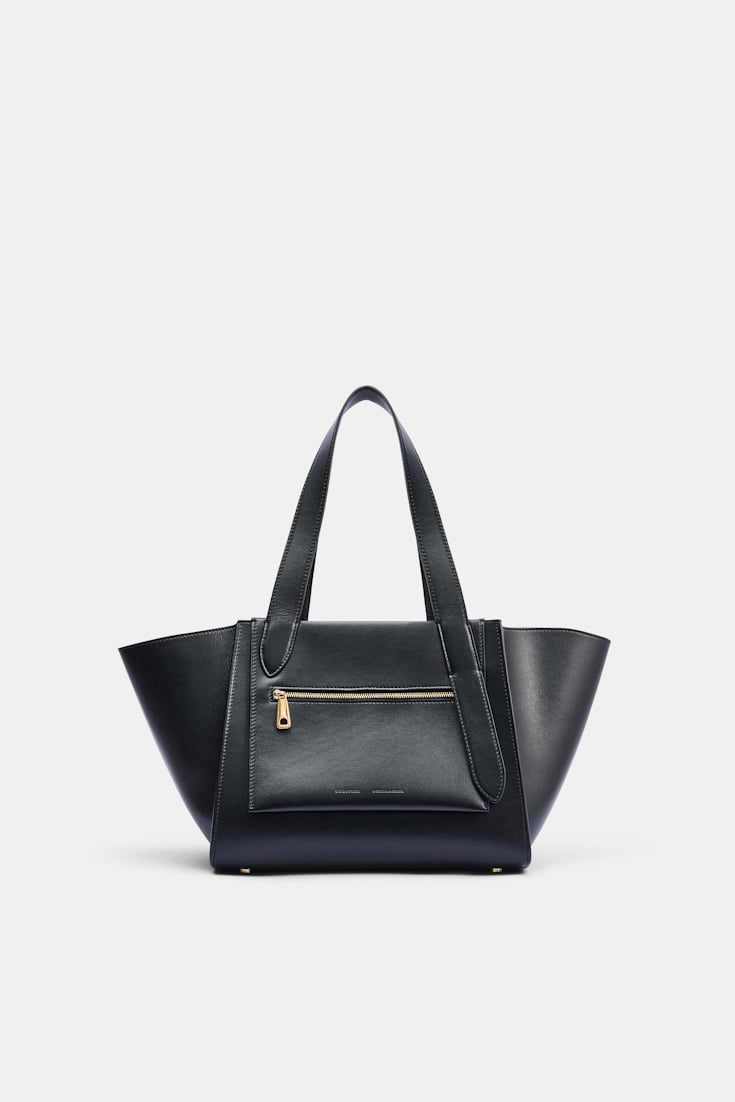 Dorothee Schumacher Horizontal tote bag in soft calf leather black