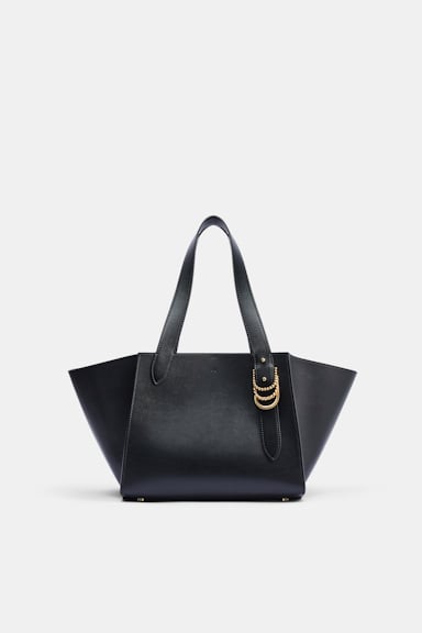 Dorothee Schumacher Horizontal tote bag in soft calf leather black