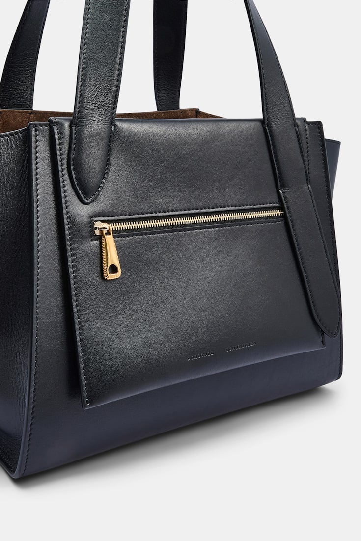 Dorothee Schumacher Horizontal tote bag in soft calf leather black