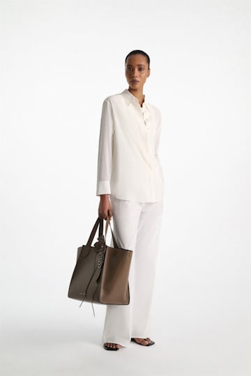 Dorothee Schumacher Handmade leather flower accessory taupe