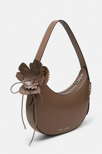 Dorothee Schumacher Handmade leather flower accessory taupe