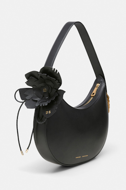 Dorothee Schumacher Handmade leather flower accessory black