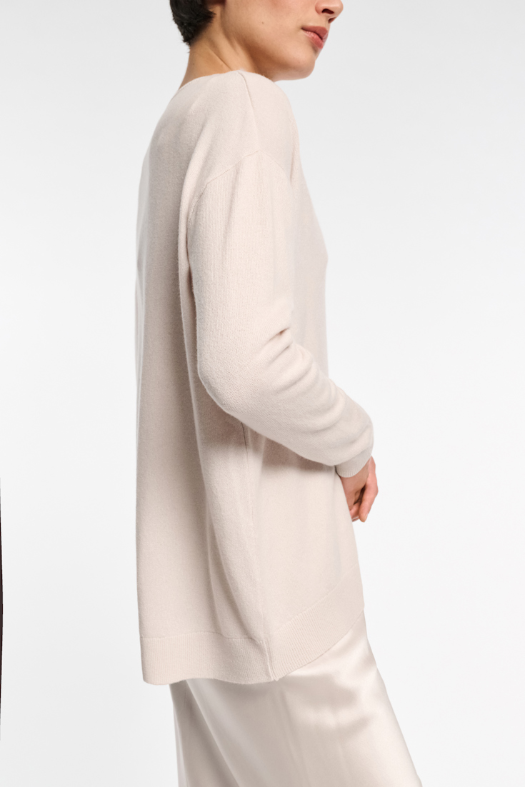 Dorothee Schumacher Cashmere V-neck sweater natural white