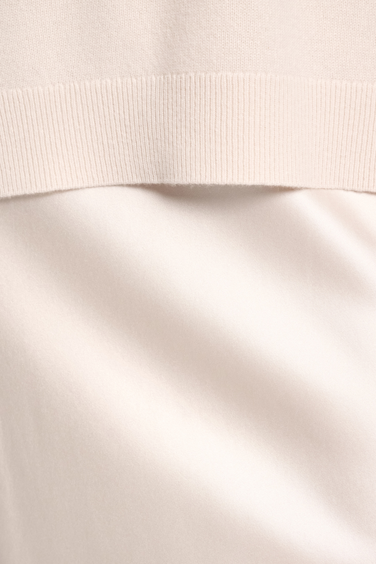 Dorothee Schumacher Cashmere V-neck sweater natural white