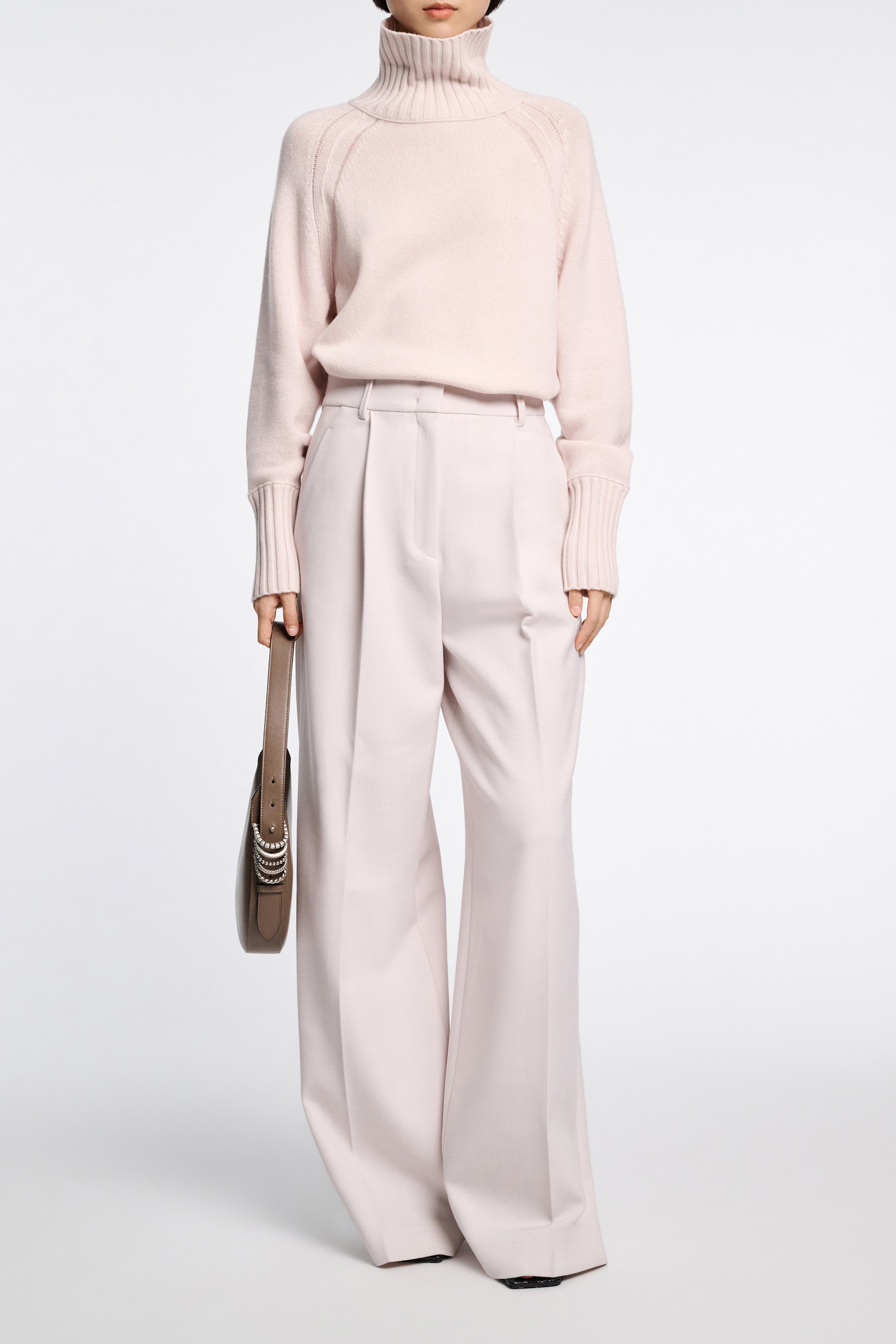 Dorothee Schumacher Turtleneck pullover in Merino-cashmere medium creme