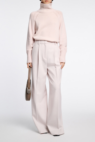 Dorothee Schumacher Turtleneck pullover in Merino-cashmere medium creme