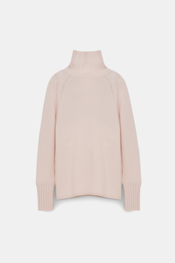 Dorothee Schumacher TURTLENECK PULLOVER IN MERINO AND CASHMERE medium creme