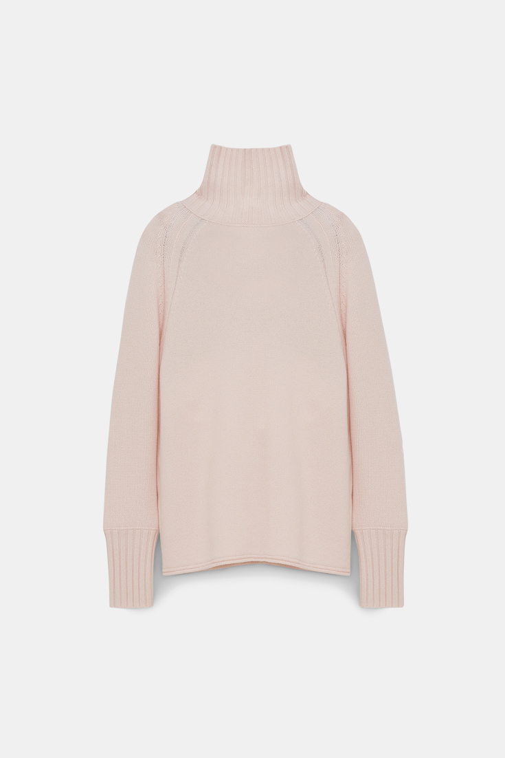 Dorothee Schumacher Turtleneck pullover in Merino-cashmere medium creme