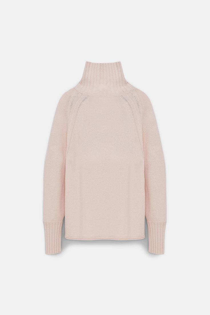 Dorothee Schumacher TURTLENECK PULLOVER IN MERINO AND CASHMERE medium creme