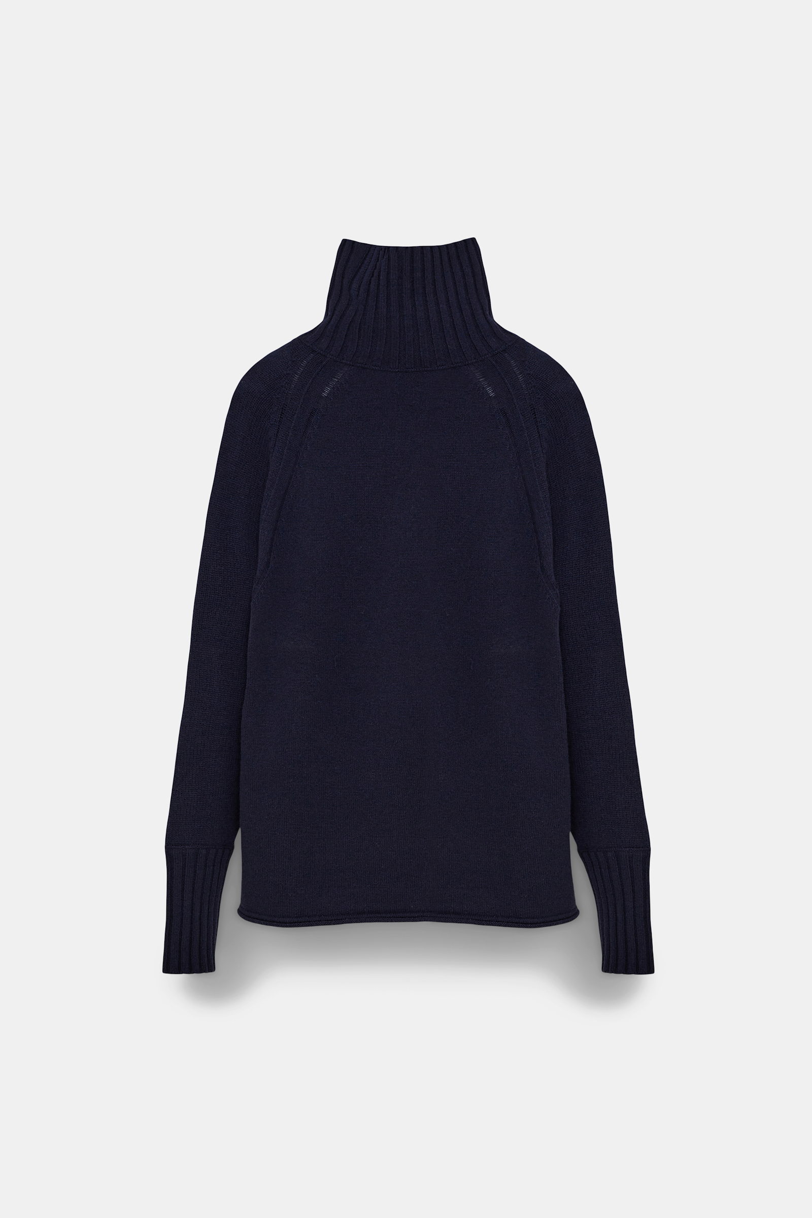 Dorothee Schumacher TURTLENECK PULLOVER IN MERINO AND CASHMERE true navy