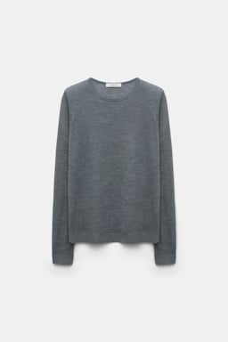 Dorothee Schumacher Rundhalspullover aus Kaschmir basalt grey