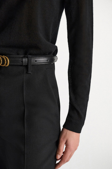 Dorothee Schumacher Rundhalspullover aus Kaschmir pure black