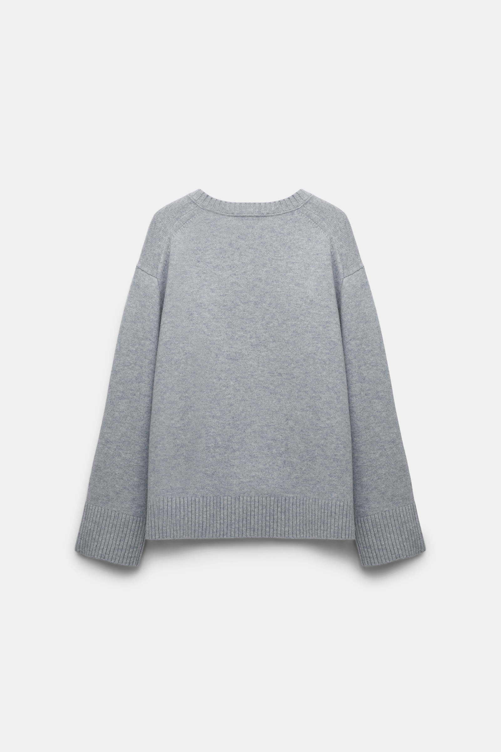 Dorothee Schumacher Softer Rundhalspullover aus Kaschmir-Mix marble grey
