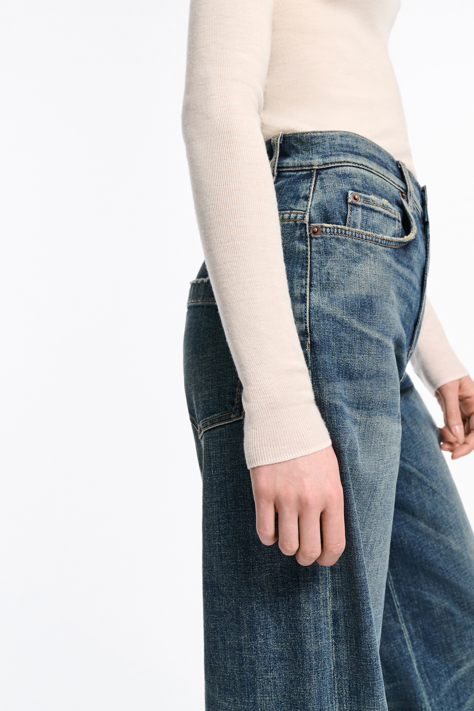Dorothee Schumacher Seamless turtleneck pullover camellia white