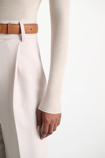 Dorothee Schumacher Rollkragenpullover aus Merino camellia white