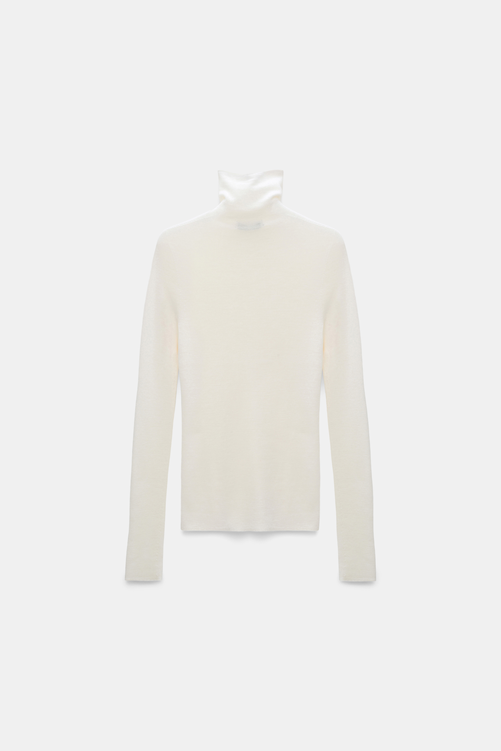 Dorothee Schumacher Seamless turtleneck pullover camellia white