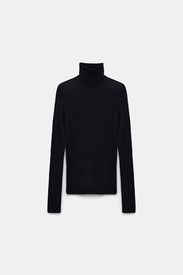 Dorothee Schumacher Rollkragenpullover aus Merino dark navy