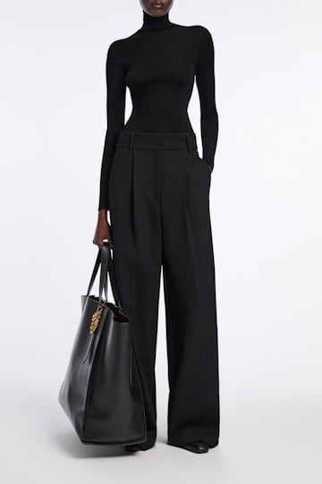 Dorothee Schumacher Rollkragenpullover aus Merino pure black