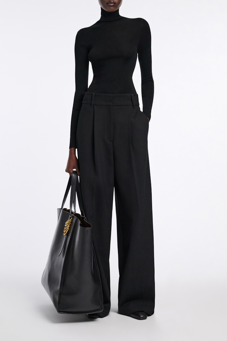 Dorothee Schumacher Rollkragenpullover aus Merino pure black