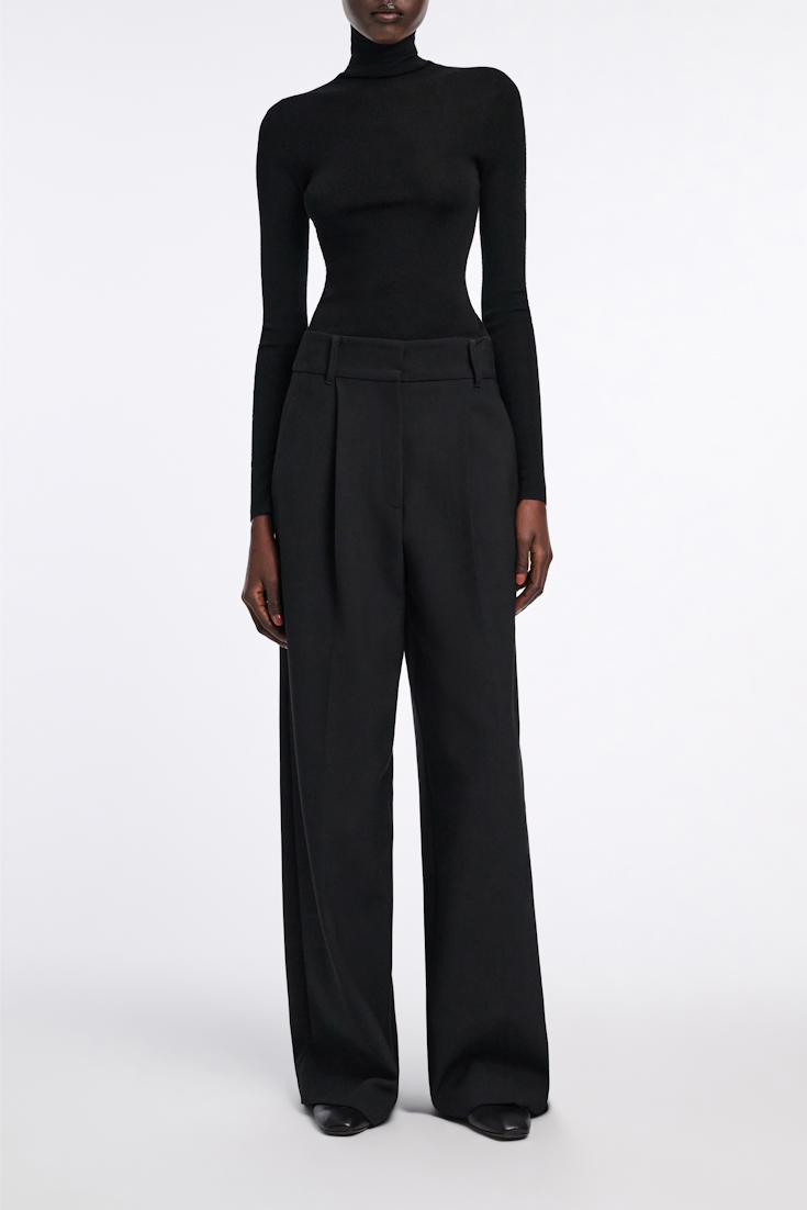 Dorothee Schumacher Rollkragenpullover aus Merino pure black