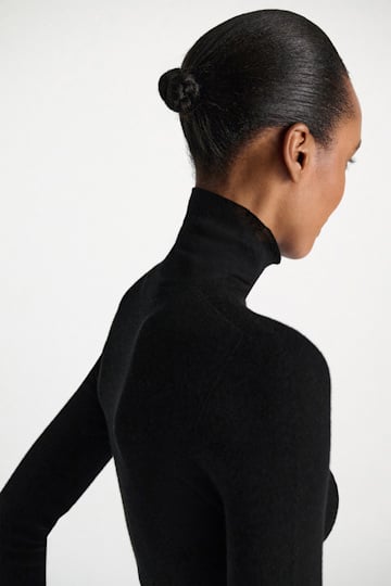 Dorothee Schumacher Rollkragenpullover aus Merino pure black