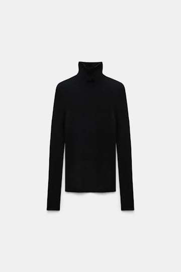 Dorothee Schumacher Rollkragenpullover aus Merino pure black