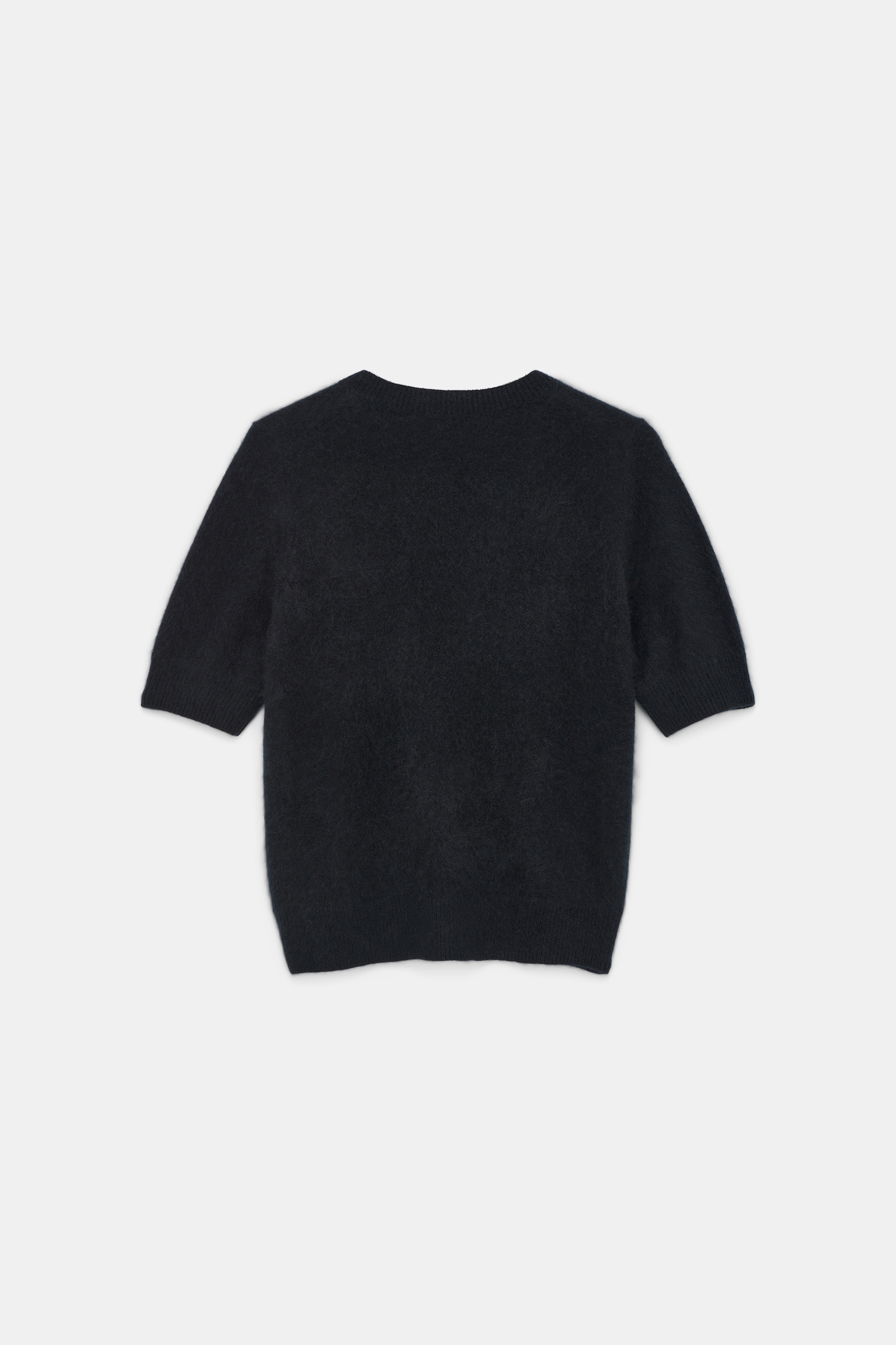 Dorothee Schumacher Merino-cashmere half-sleeve pullover pure black