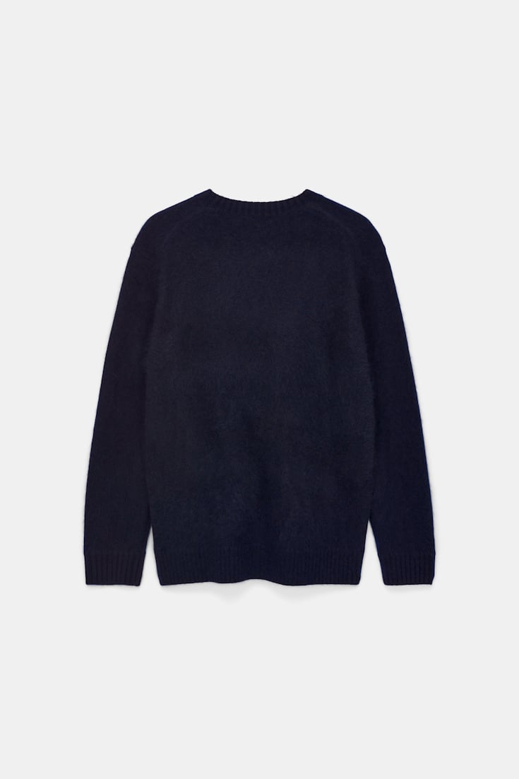 Dorothee Schumacher Fluffy Pullover aus Merino und Kaschmir dark navy