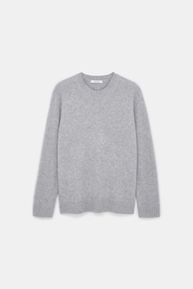Dorothee Schumacher Fluffy Pullover aus Merino und Kaschmir medium grey