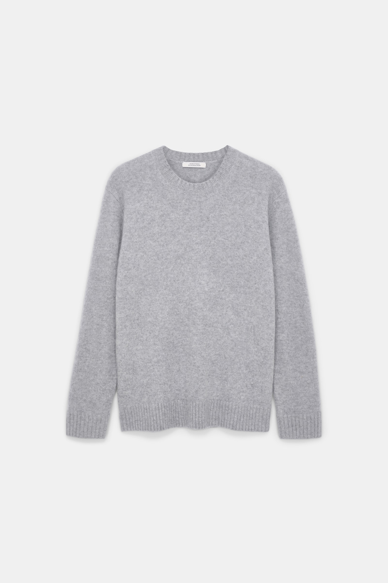 Dorothee Schumacher Women's Grey Merino-Cashmere Pullover Small