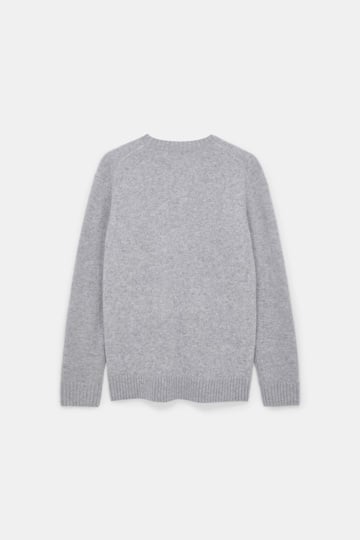 Dorothee Schumacher Fluffy Pullover aus Merino und Kaschmir medium grey