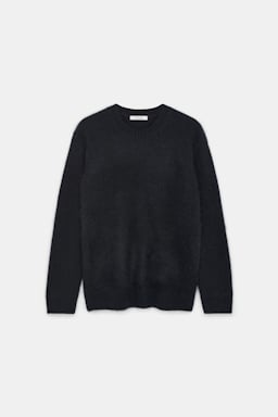 Dorothee Schumacher Fluffy Pullover aus Merino und Kaschmir pure black