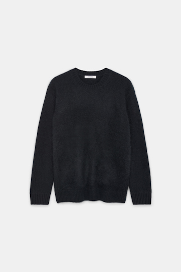 Dorothee Schumacher Fluffy Pullover aus Merino und Kaschmir pure black